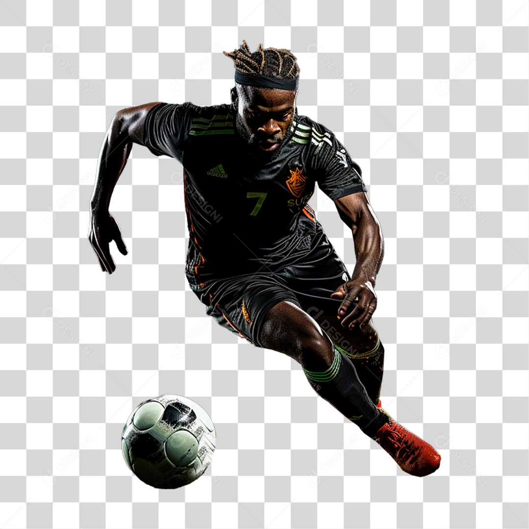 Jogador de Futebol PNG Transparente