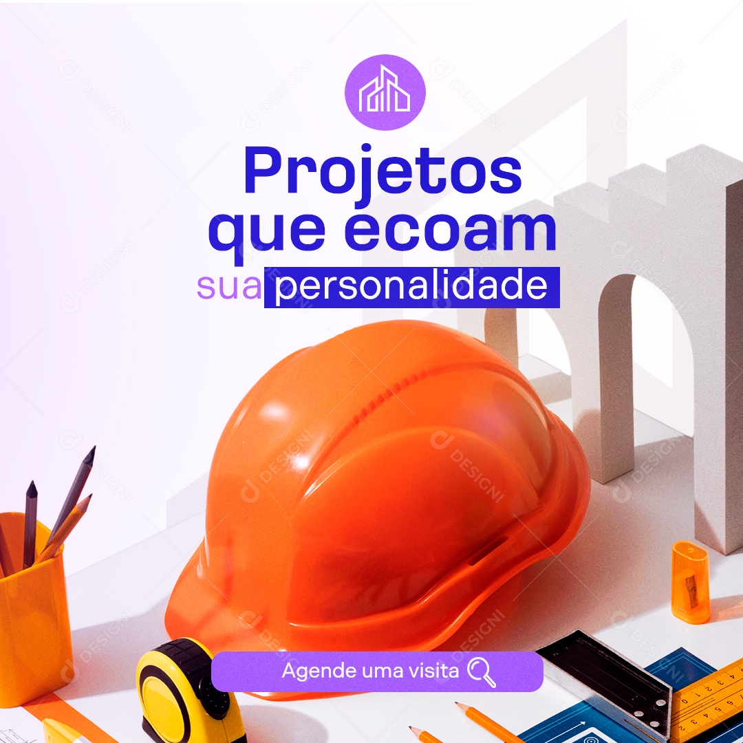 Projetos Que Ecoam Sua Personalidade Engenharia Social Media PSD Editável