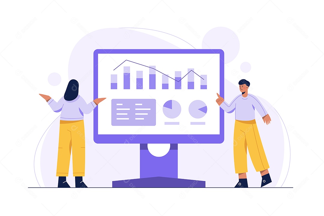 Gestão de Negócios Ilustração Vetor EPS