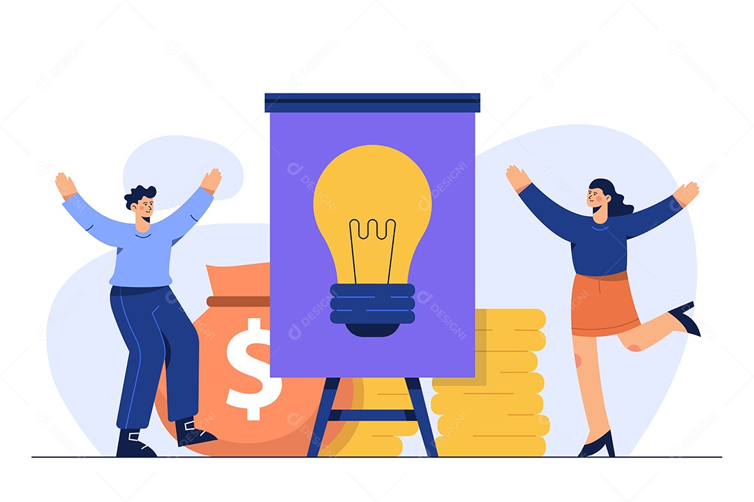 Gestão de Negócios Ilustração Vetor EPS