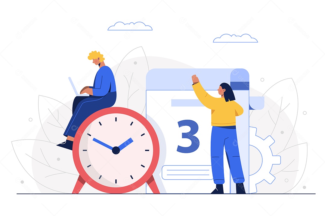 Gestão de Negócios Ilustração Vetor EPS