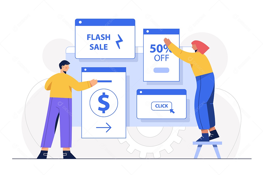 Gestão de Negócios Ilustração Vetor EPS