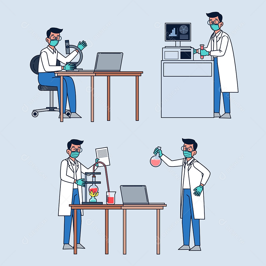 Médicos ilustração Vetor EPS