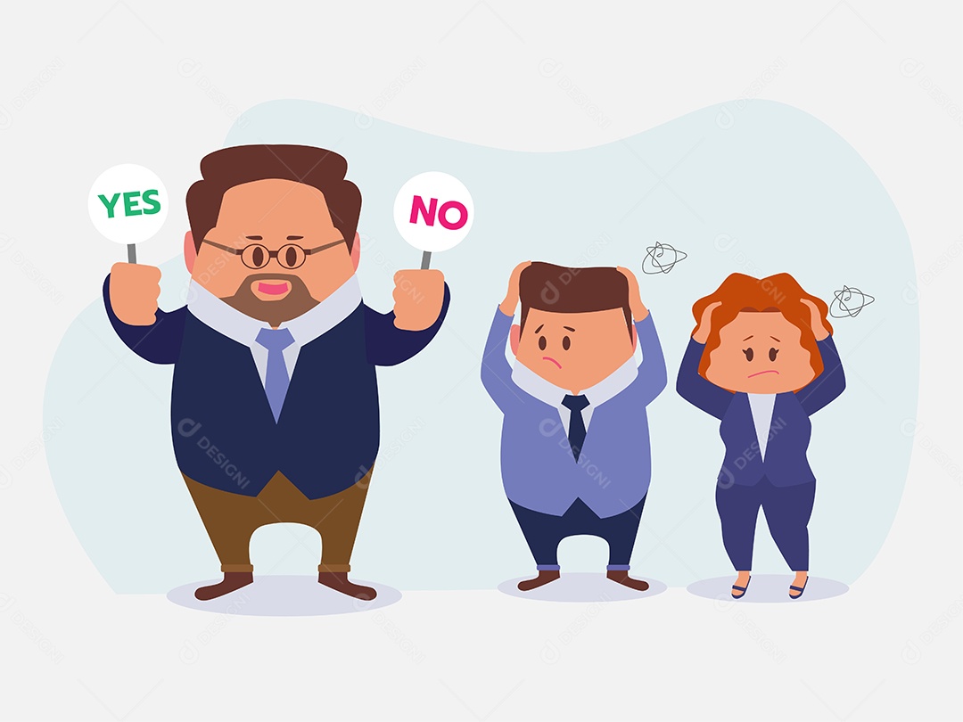 Conjunto de Empresários Ilustração Vetor EPS