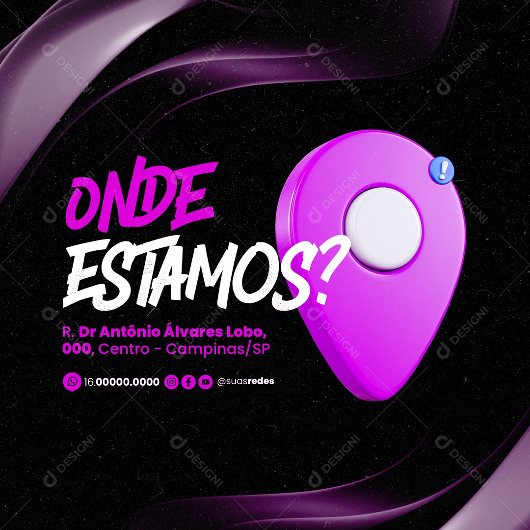 Tabacaria Onde Estamos Social Media PSD Editável