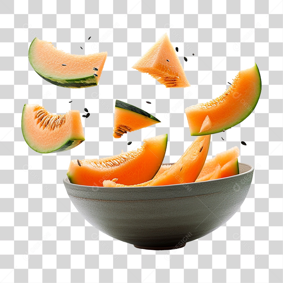 Melon Slices Pieces Transparent PNG