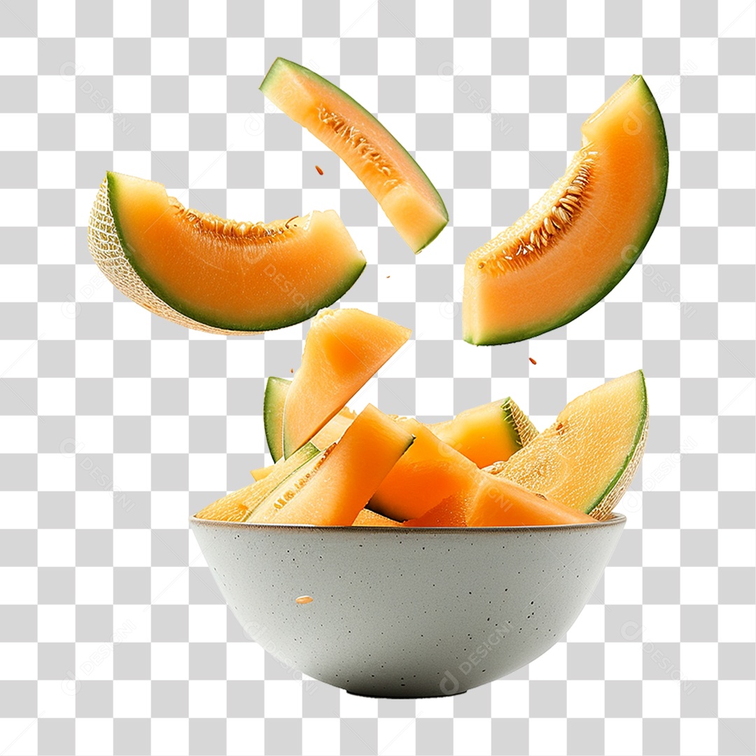 Pedaços de Melão PNG Transparente