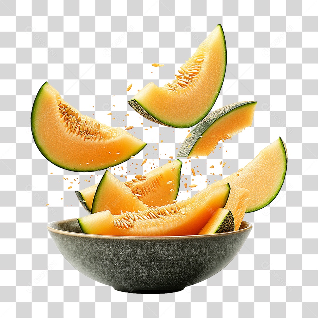 Pedaços de Melão PNG Transparente