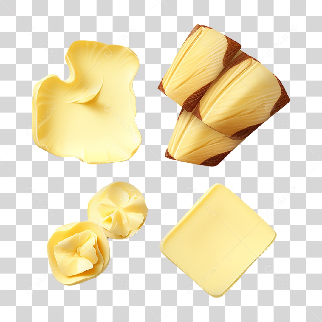 Pedaços de Manteiga PNG Transparente