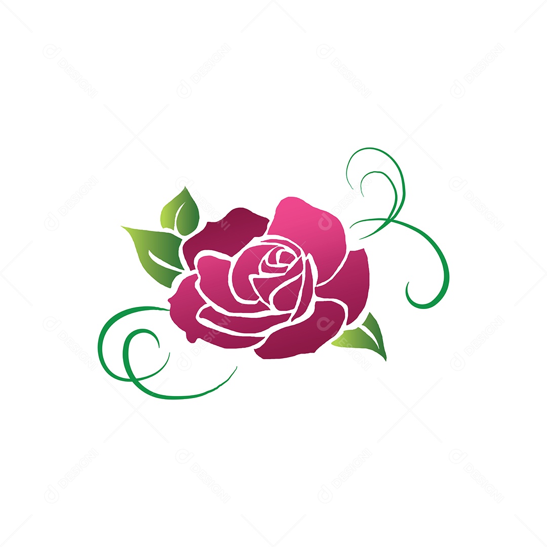 Rosa Ilustração Vetor EPS