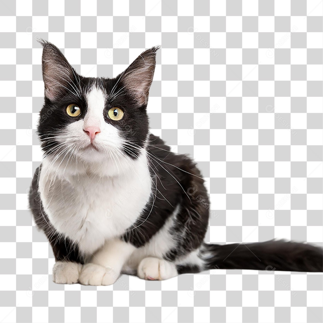 Gato Preto PNG Transparente