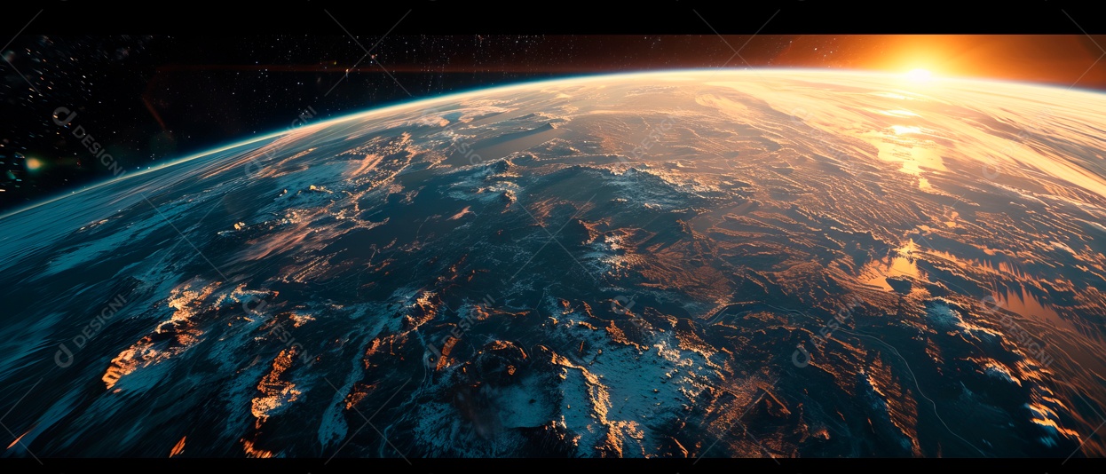 Retrato realista de planeta terra.