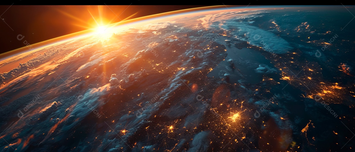 Retrato realista de planeta terra.