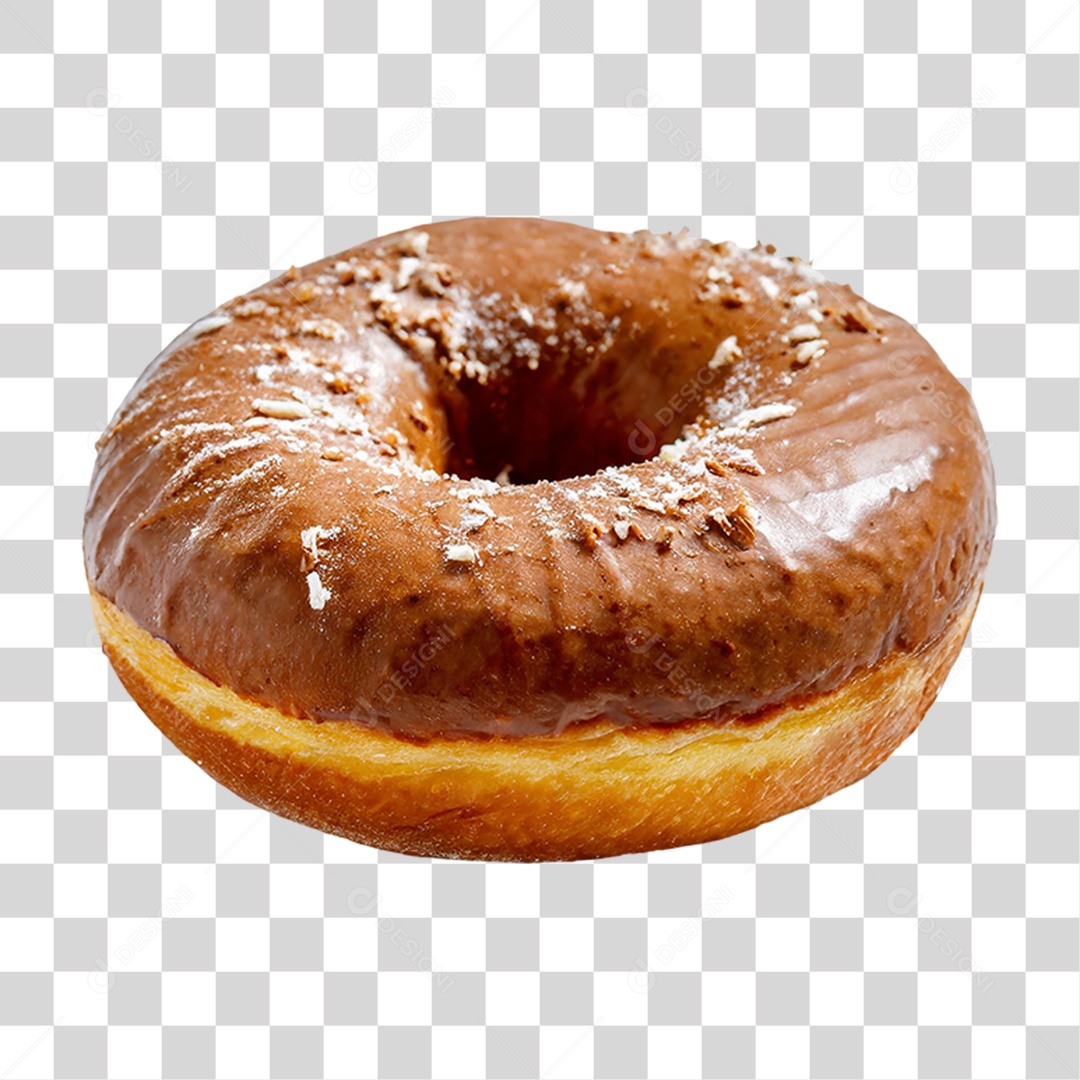 Rosquinha de Chocolate PNG Transparente