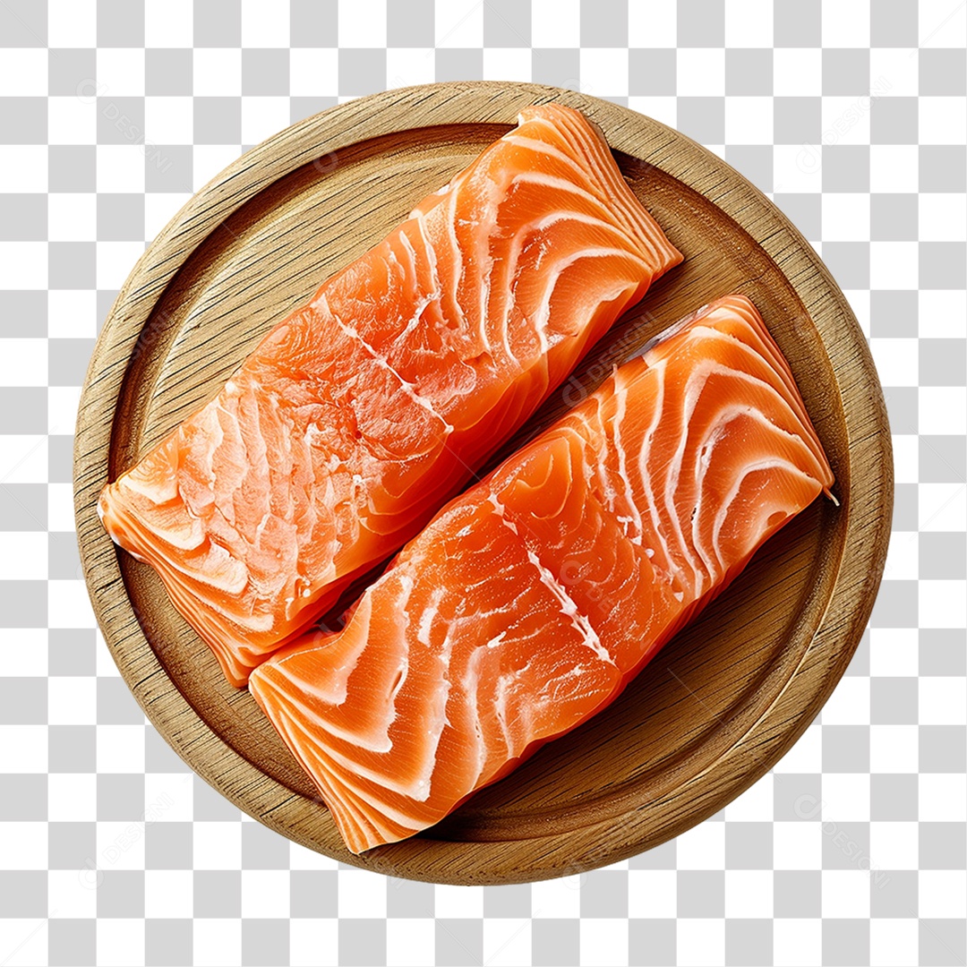 Pedaços de Salmão PNG Transparente