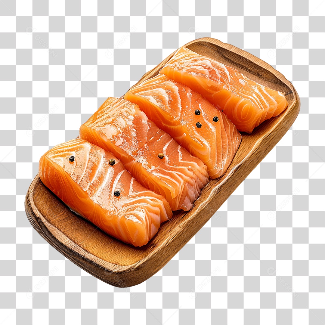 Salmão Peixe Corte PNG Transparente