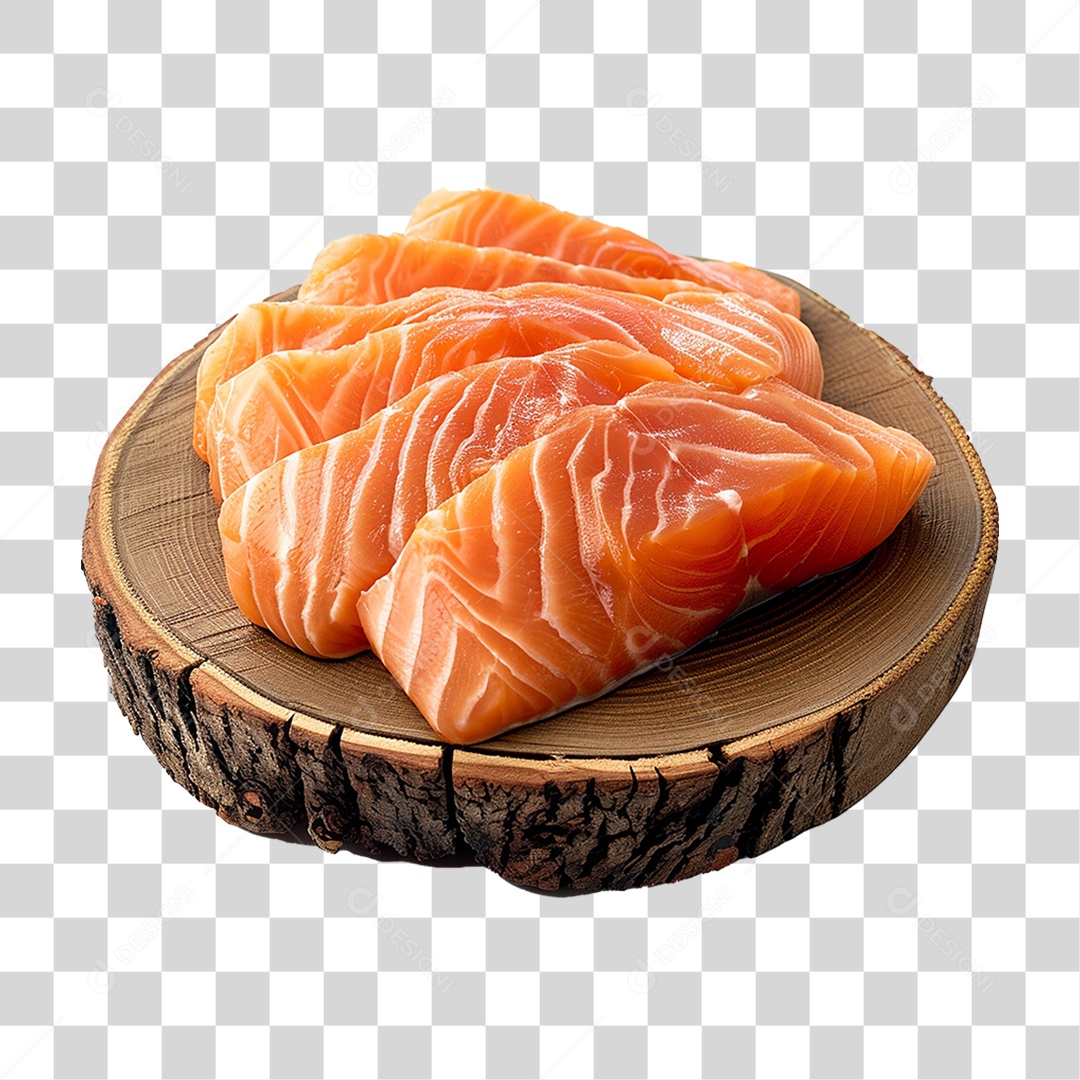 Salmão Peixe Corte PNG Transparente