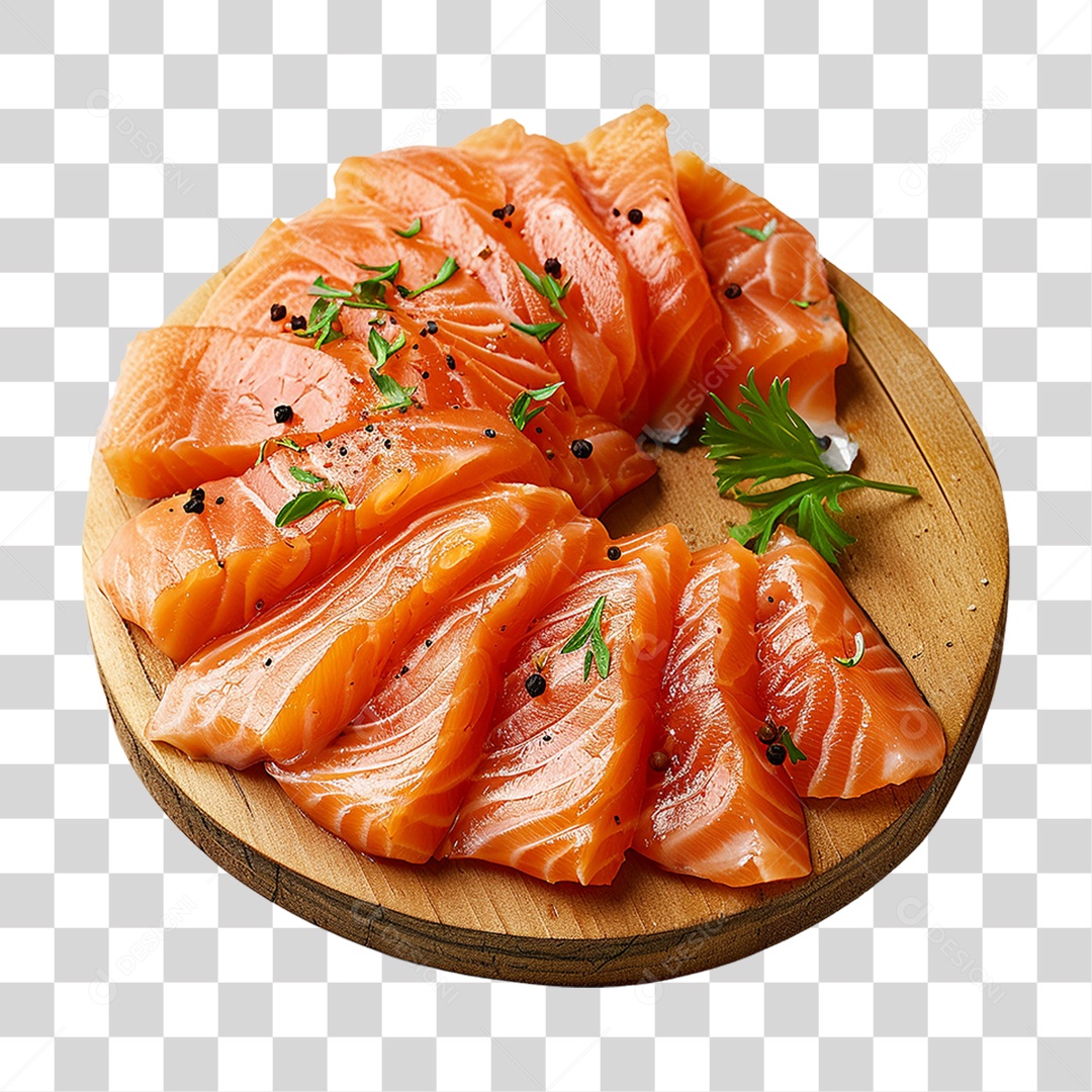 Salmão Peixe Corte PNG Transparente