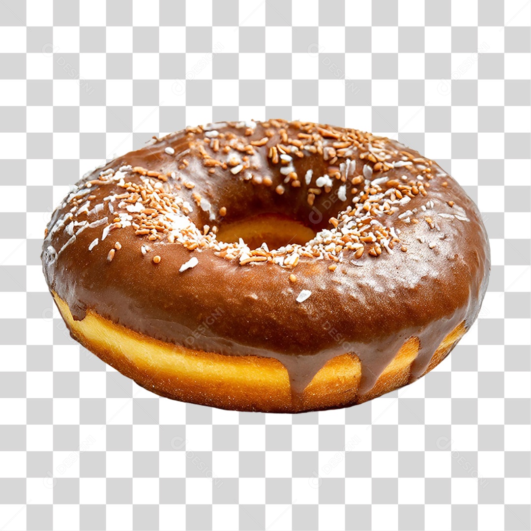 Rosquinha de Chocolate PNG Transparente