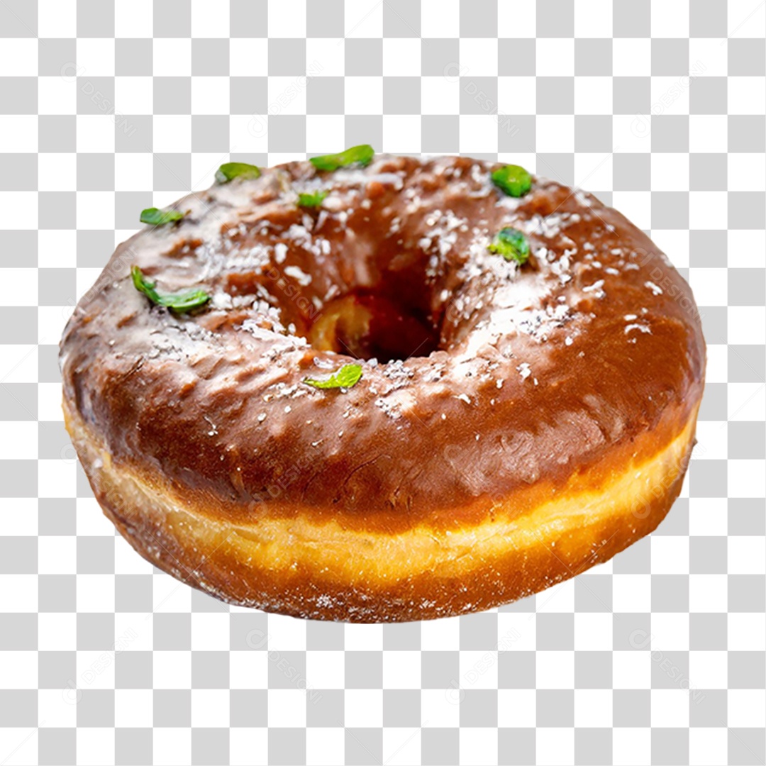 Rosquinha de Chocolate PNG Transparente