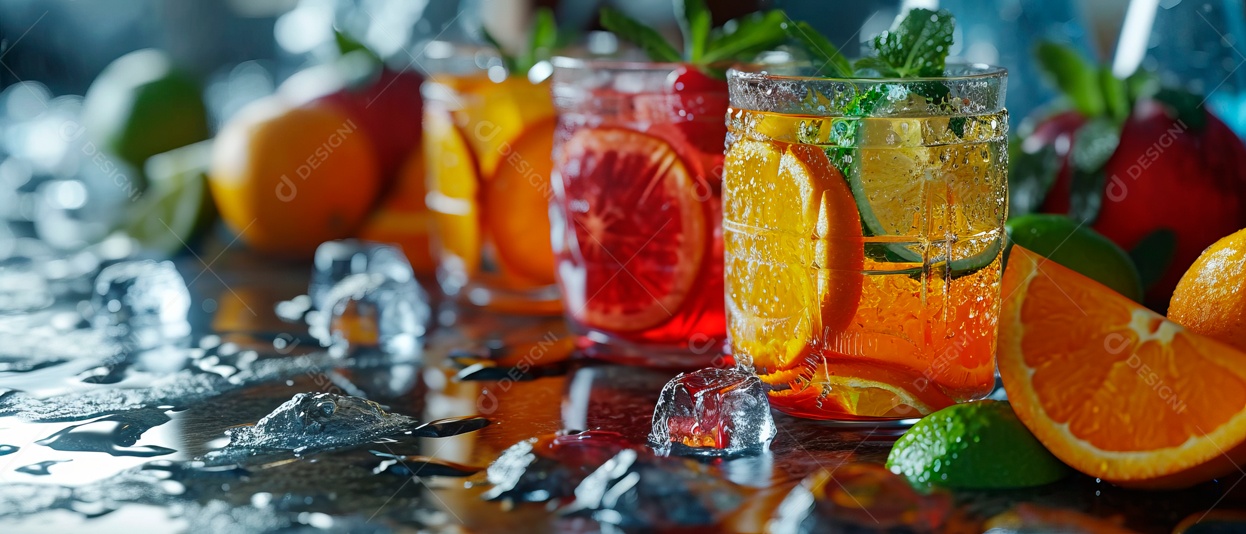 Incluindo produtos gelados de suco de frutas IA generativa.