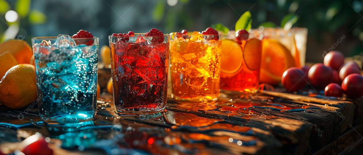 Incluindo produtos gelados de suco de frutas IA generativa.