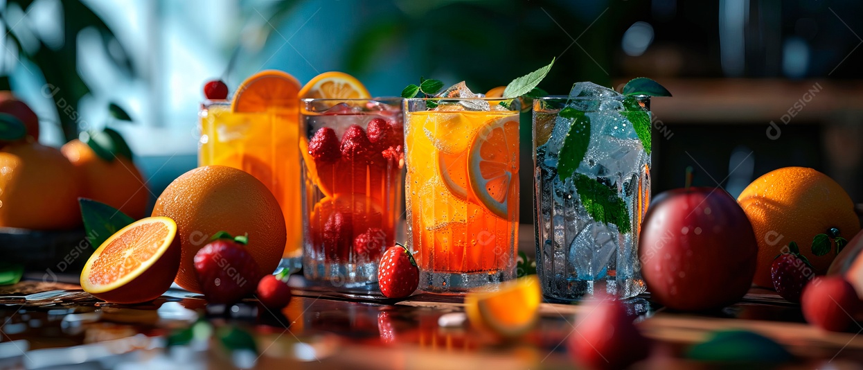 Incluindo produtos gelados de suco de frutas IA generativa.