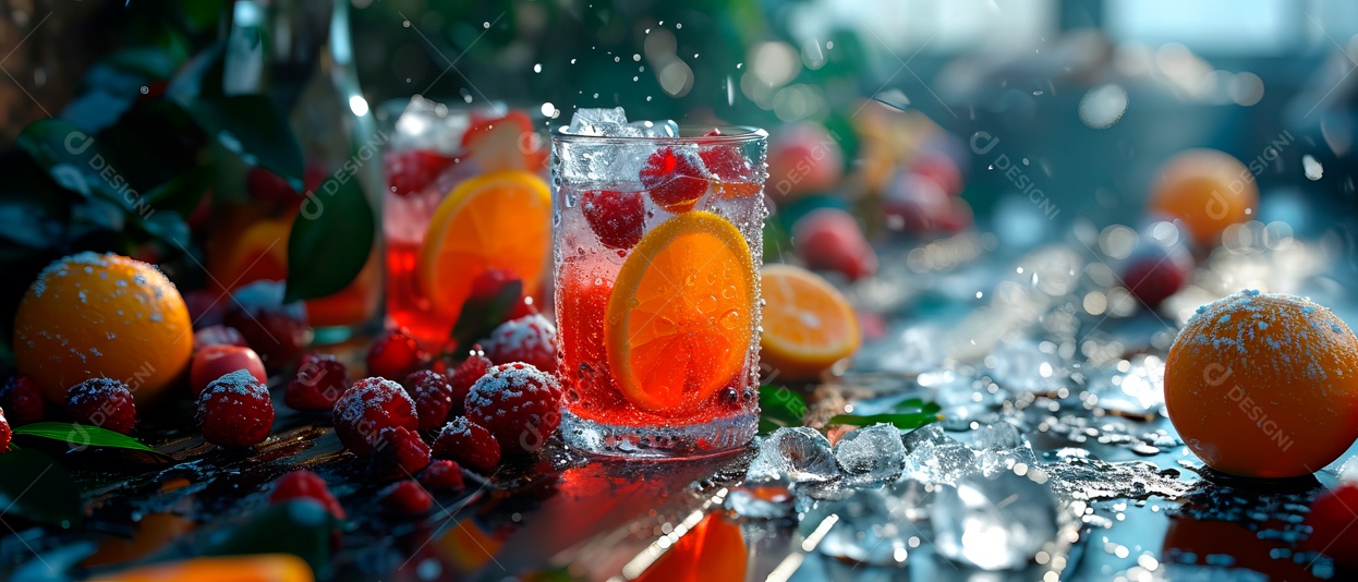 Incluindo produtos gelados de suco de frutas IA generativa.