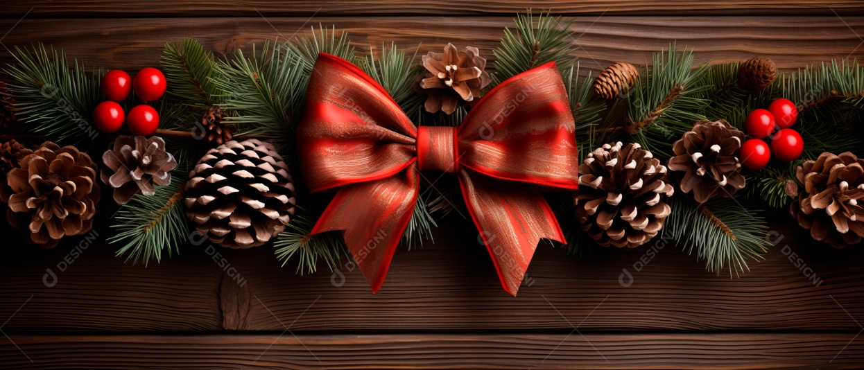 Festival e decorações de Feliz Natal IA generativa.