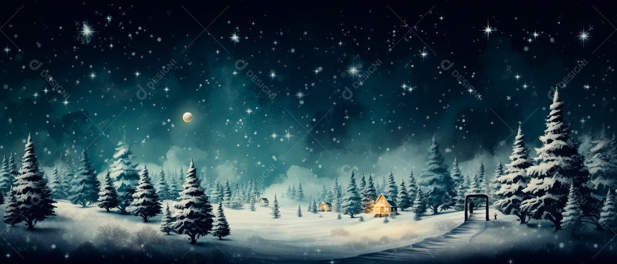 Festival e decorações de Feliz Natal IA generativa.