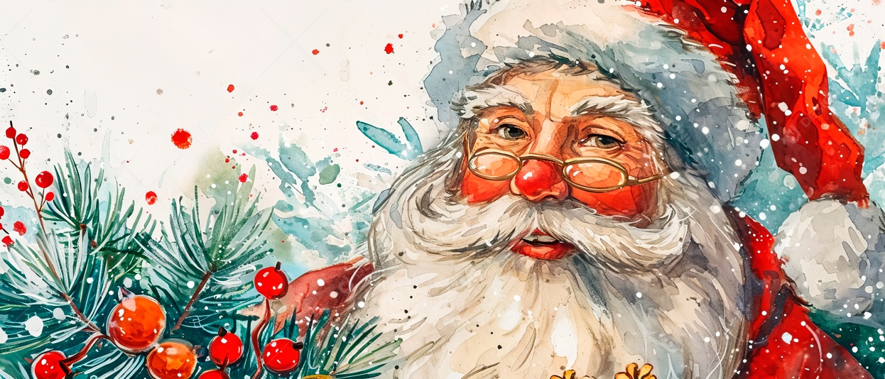 Festival e decorações de Feliz Natal IA generativa.