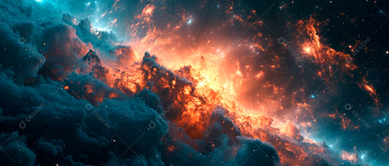 A Via Láctea estrela no espaço sideral IA generativa.