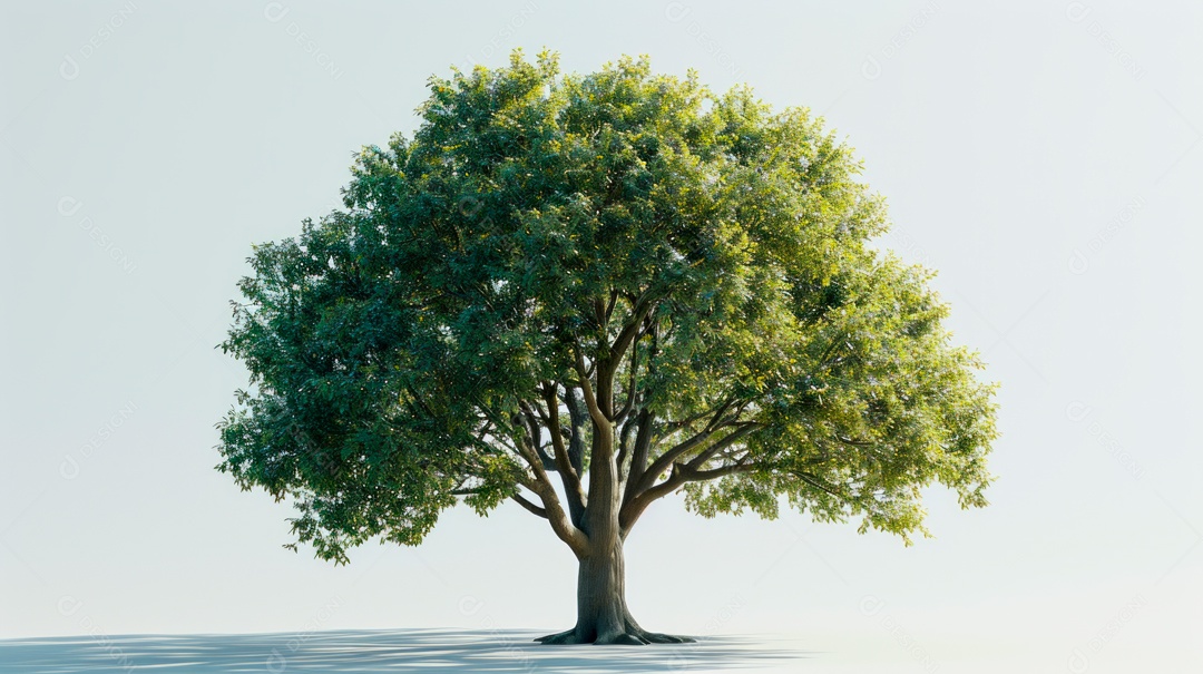 Arvore com fundo branco IA generativa.