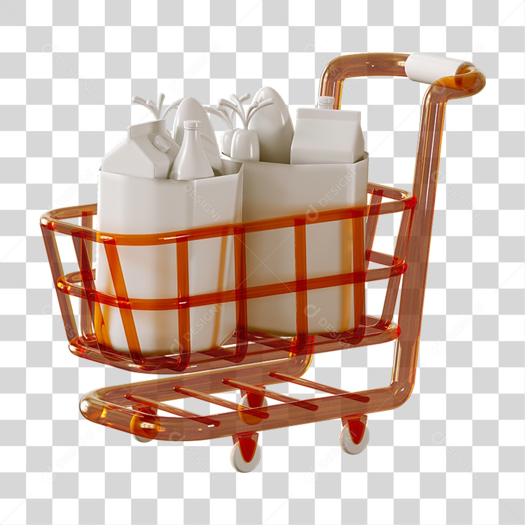 Carrinho Supermercado Lojas PNG Transparente