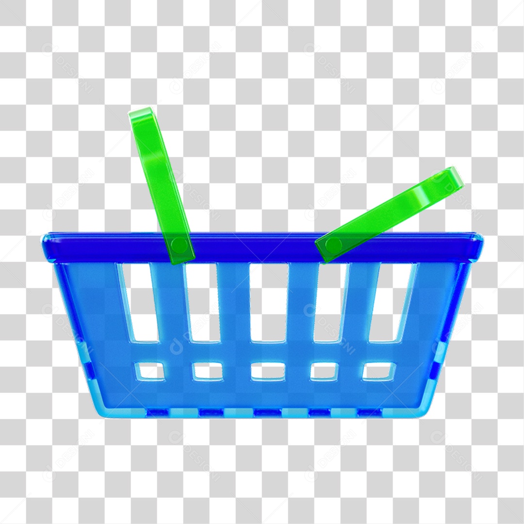 Cesta de Compras em Supermercado PNG Transparente