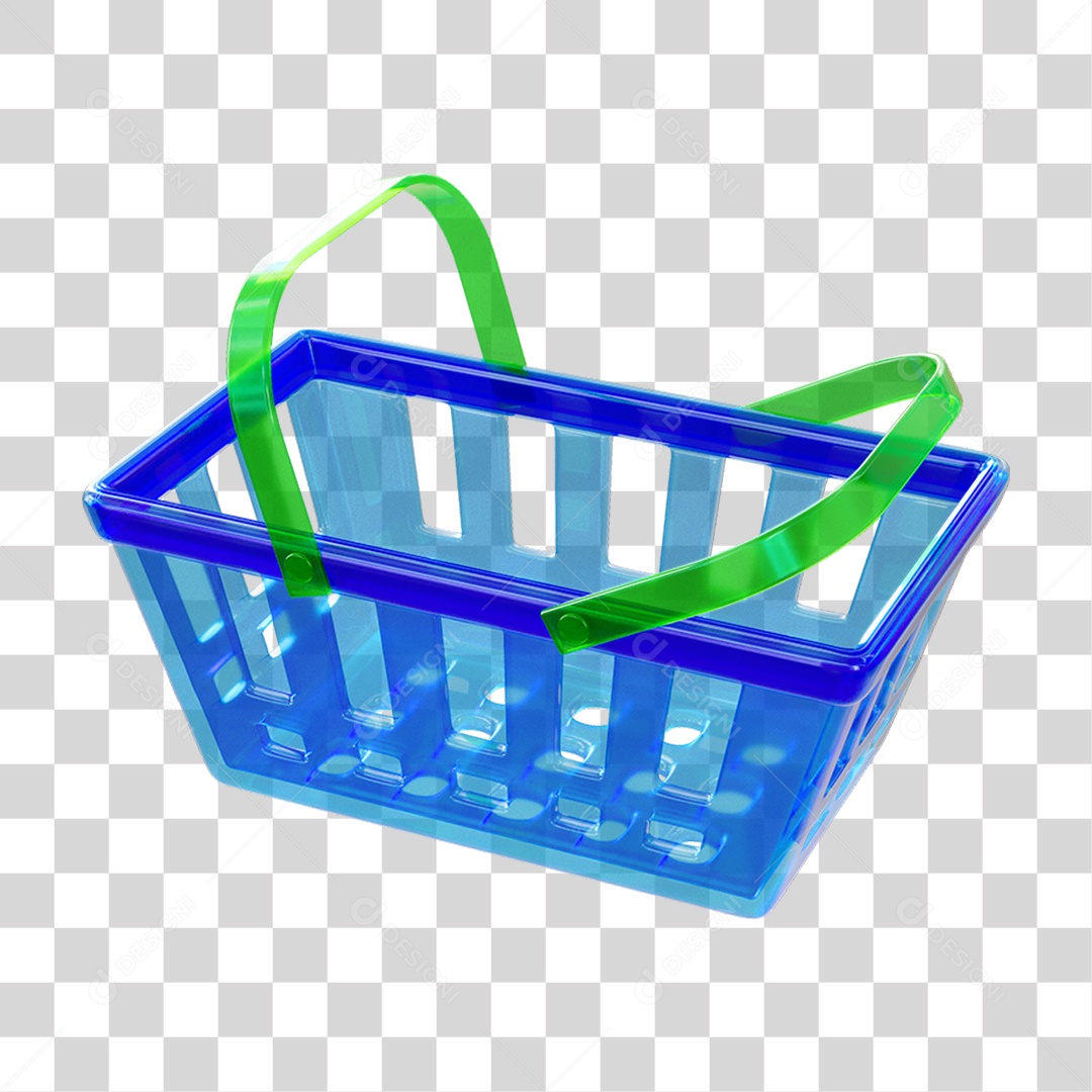 Cesta de Compras em Supermercado PNG Transparente