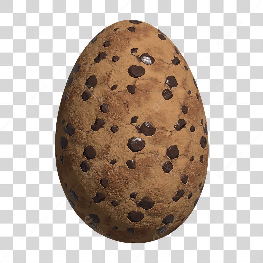 Elemento 3D Ovo de Páscoa Chocolates PNG Transparente