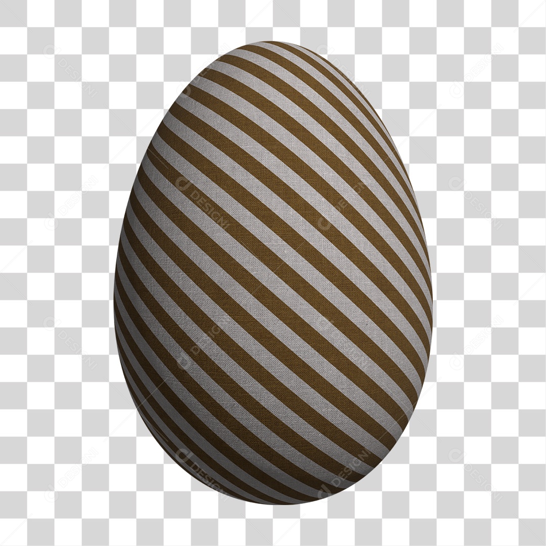 Elemento 3D Ovo de Páscoa Chocolates PNG Transparente