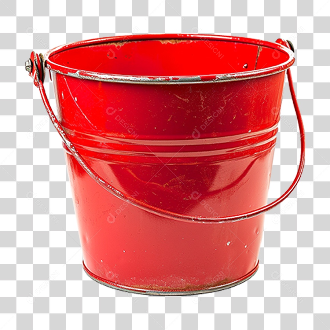 Balde de Metal PNG Transparente