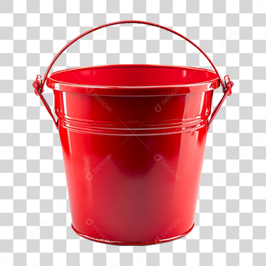 Balde de Metal PNG Transparente