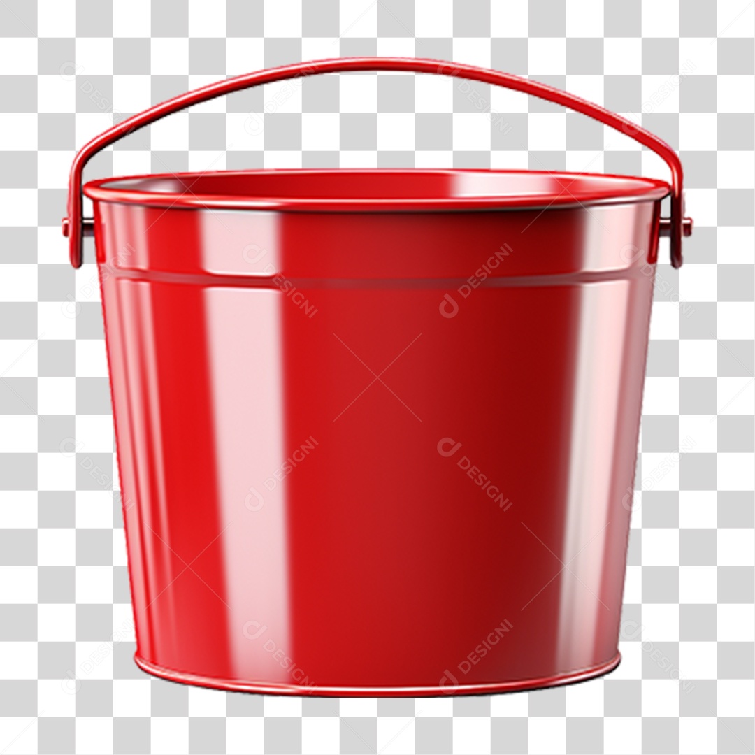 Balde de Metal PNG Transparente