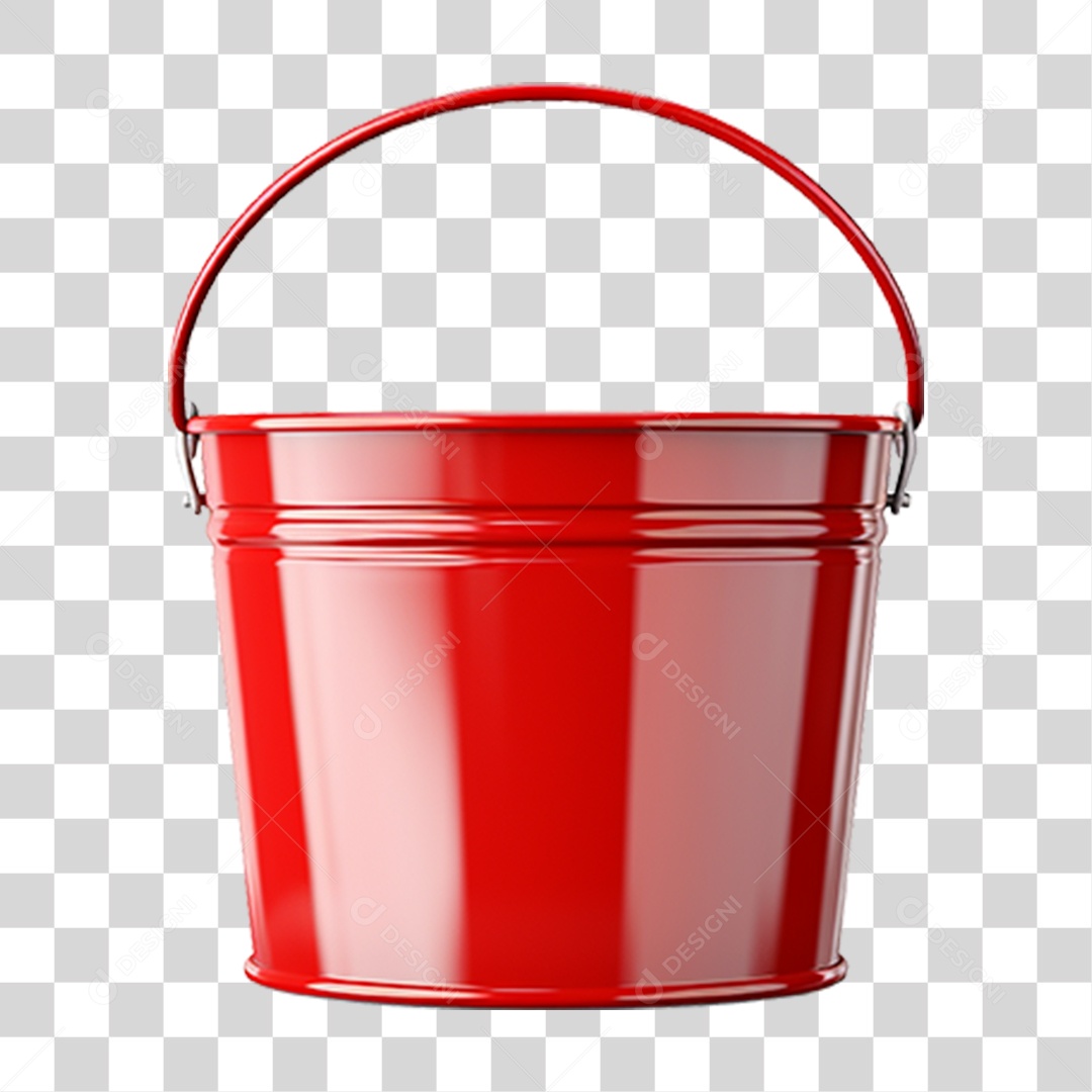 Balde de Metal PNG Transparente