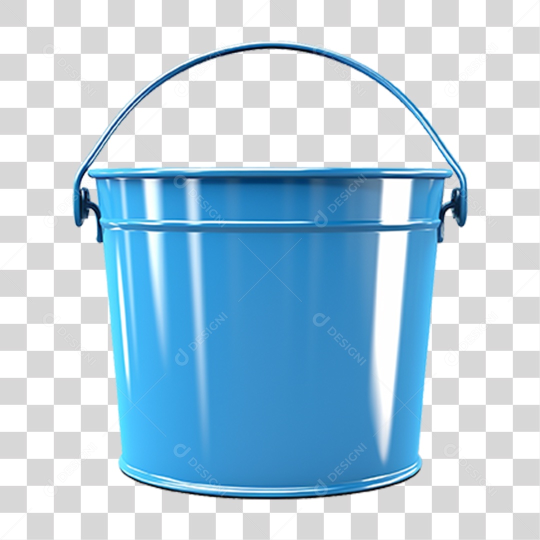 Balde de Metal PNG Transparente