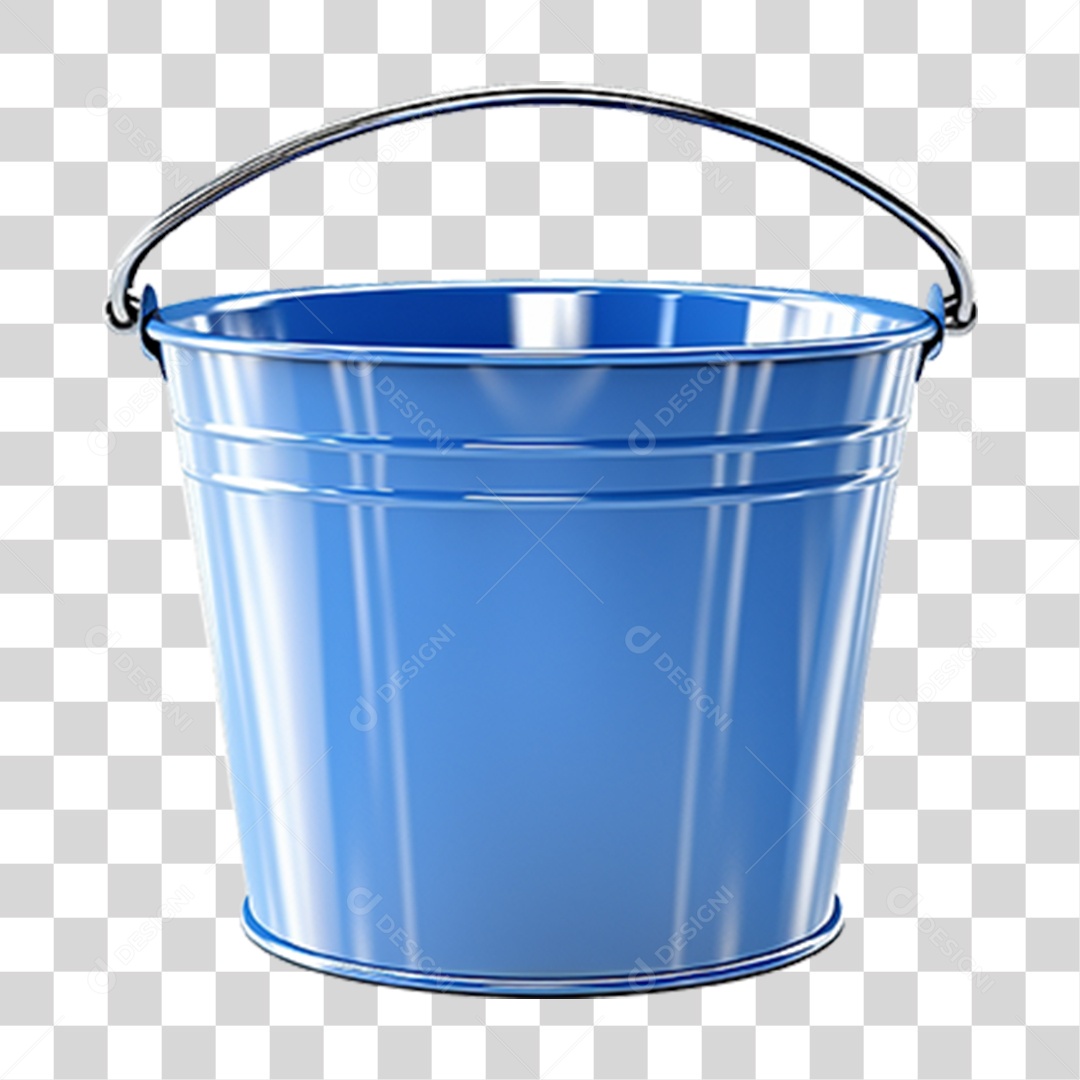 Balde de Metal PNG Transparente