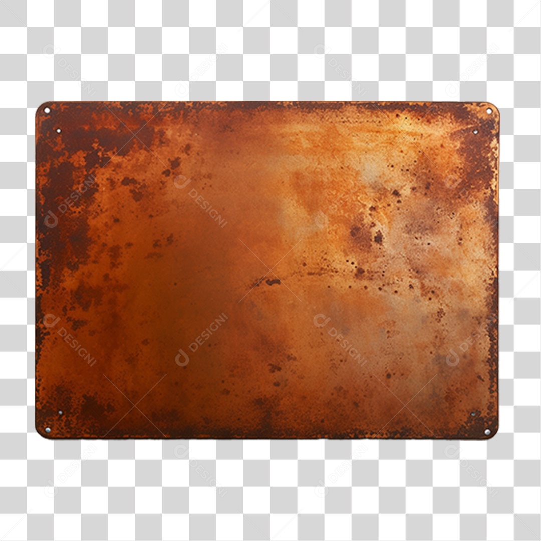 Placa De Metal Quadrada PNG Transparente