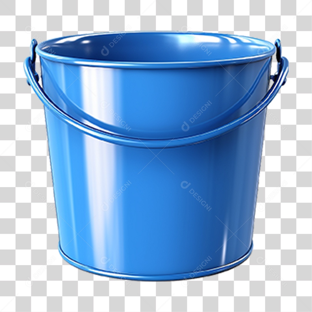 Balde de Metal PNG Transparente