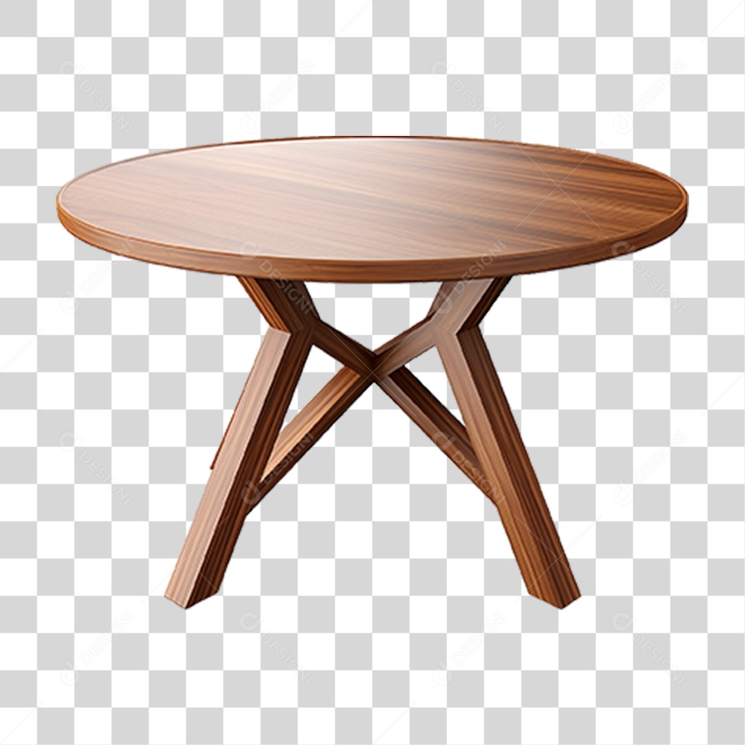 Mesa Redonda Moderna PNG Transparente