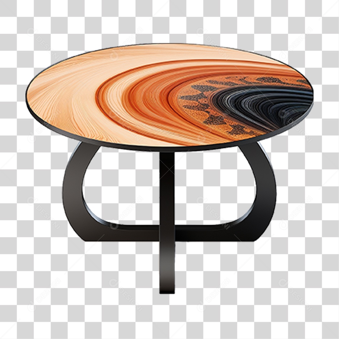 Mesa Redonda Moderna PNG Transparente