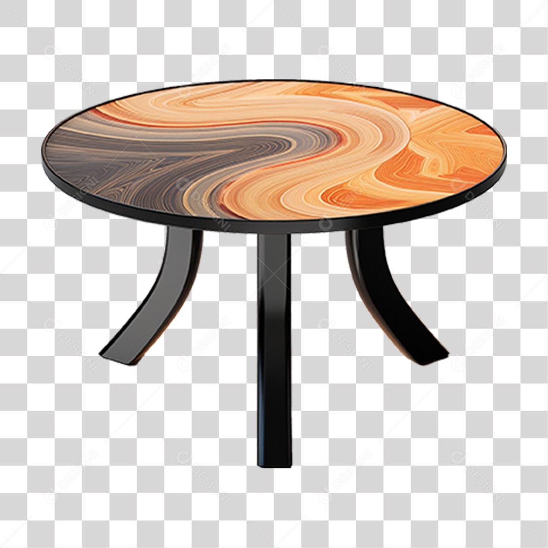 Mesa Redonda Moderna PNG Transparente