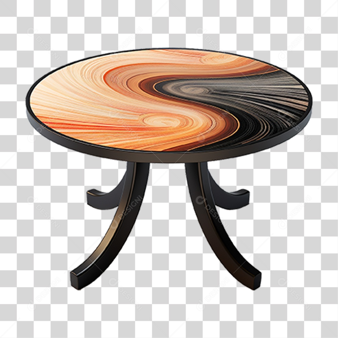 Mesa Redonda Moderna PNG Transparente